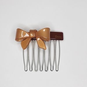 Plastic Ribbon Hair Pin neural color shinny